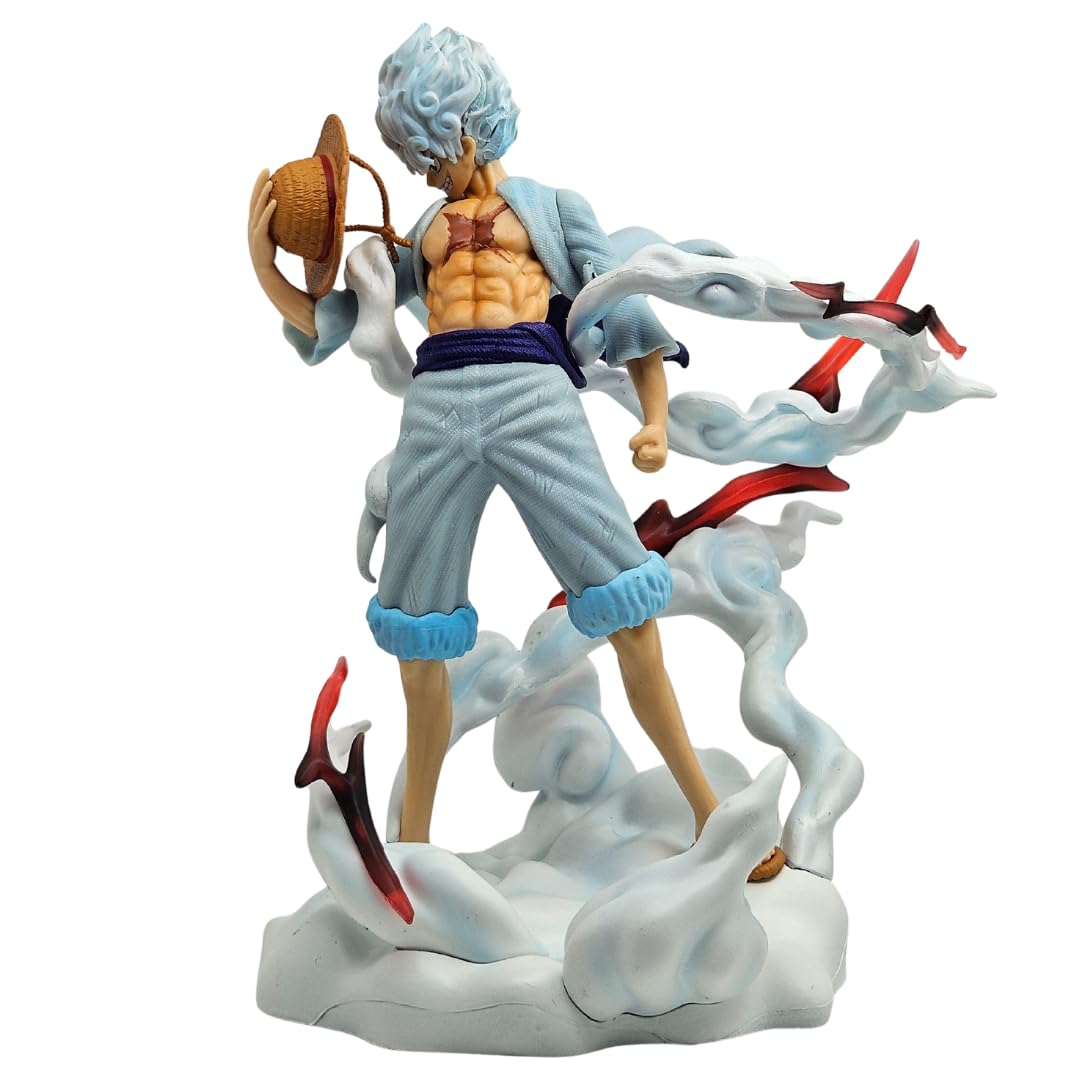 Realmkart Luffy Action Figure Gear 5 25CM One Piece Collectible